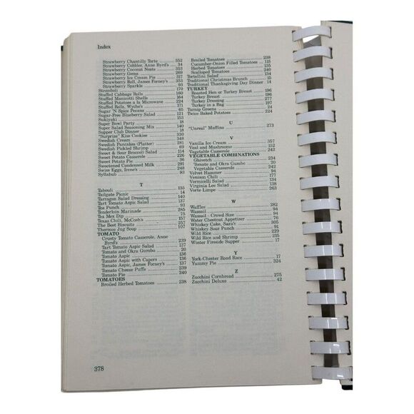 Southern Elegance Green Spiral-Bound Cookbook With Floral Cover & Recipes 1987 - Picture 5 of 15